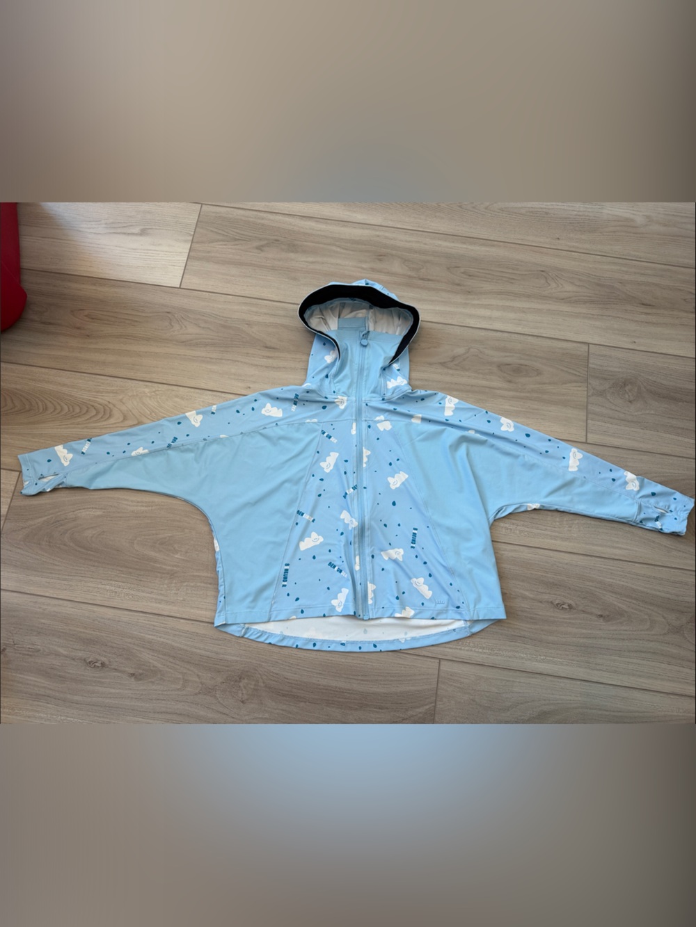 Light Blue kid's Cooling Hooded Zip-Up Sun Protect Jacket
